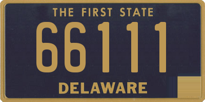DE license plate 66111