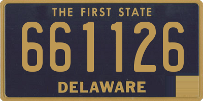 DE license plate 661126