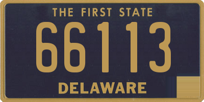 DE license plate 66113