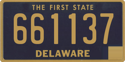DE license plate 661137