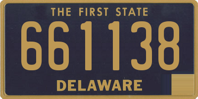 DE license plate 661138