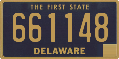 DE license plate 661148
