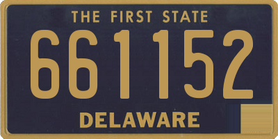 DE license plate 661152