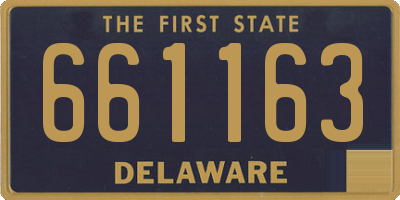 DE license plate 661163
