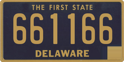 DE license plate 661166