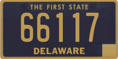 DE license plate 66117
