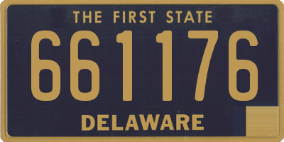 DE license plate 661176