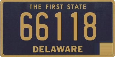 DE license plate 66118