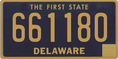 DE license plate 661180