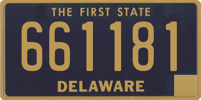 DE license plate 661181