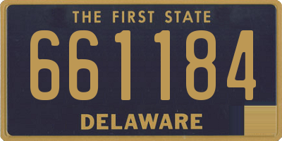 DE license plate 661184