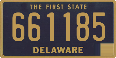 DE license plate 661185