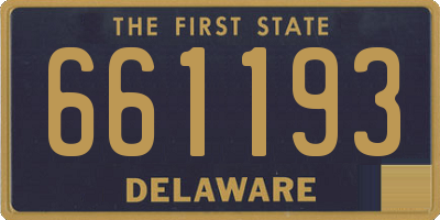 DE license plate 661193