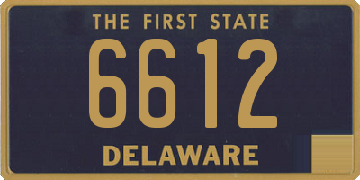 DE license plate 6612