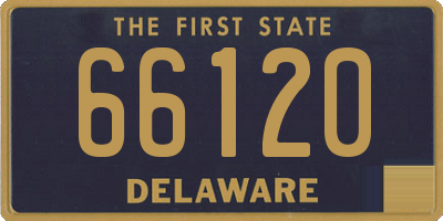 DE license plate 66120
