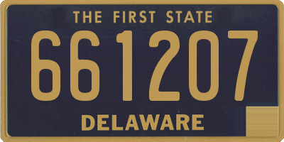 DE license plate 661207