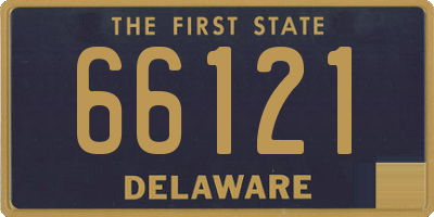 DE license plate 66121