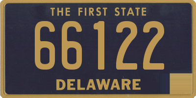 DE license plate 66122