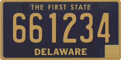 DE license plate 661234