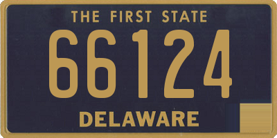 DE license plate 66124