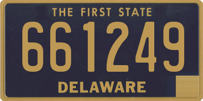 DE license plate 661249