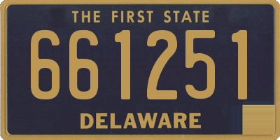DE license plate 661251