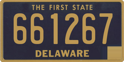 DE license plate 661267
