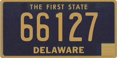 DE license plate 66127