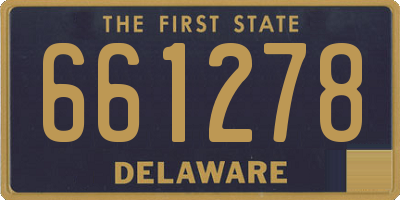 DE license plate 661278