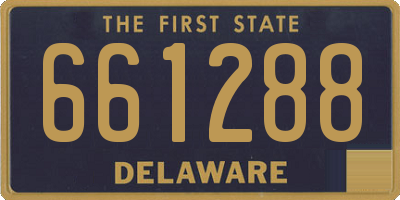 DE license plate 661288
