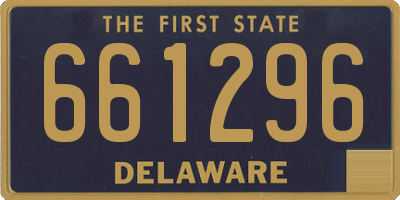 DE license plate 661296