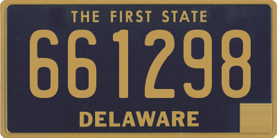 DE license plate 661298