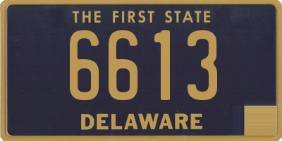 DE license plate 6613