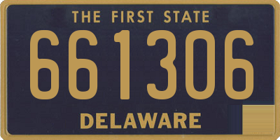 DE license plate 661306