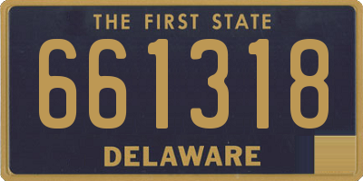 DE license plate 661318