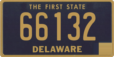 DE license plate 66132