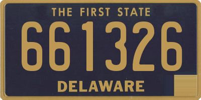 DE license plate 661326