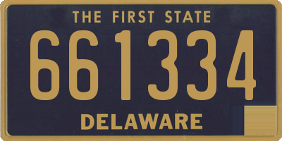 DE license plate 661334