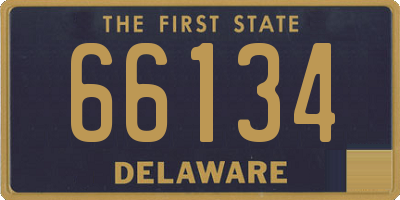 DE license plate 66134