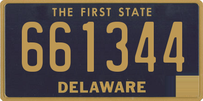 DE license plate 661344