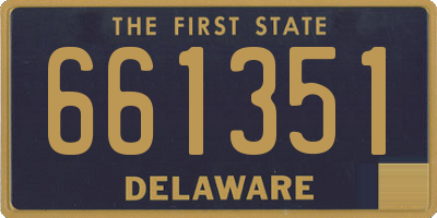 DE license plate 661351