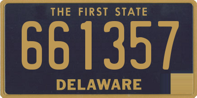 DE license plate 661357