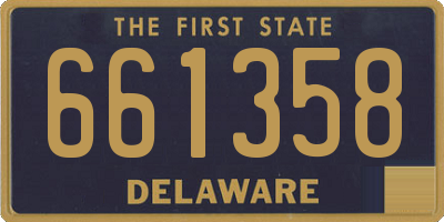 DE license plate 661358
