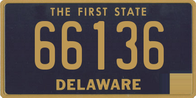 DE license plate 66136