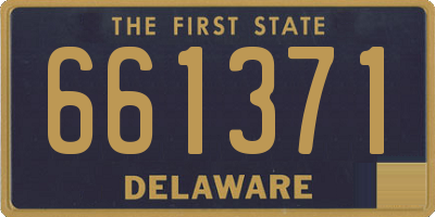 DE license plate 661371