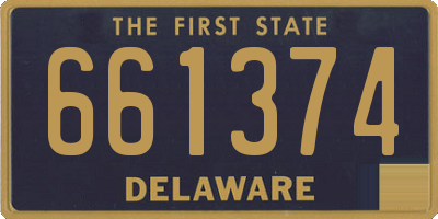 DE license plate 661374