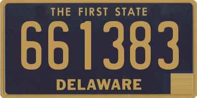 DE license plate 661383