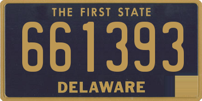 DE license plate 661393