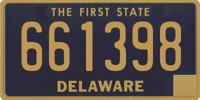 DE license plate 661398