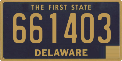 DE license plate 661403